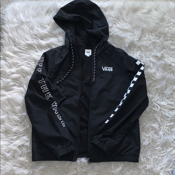 black vans windbreaker
